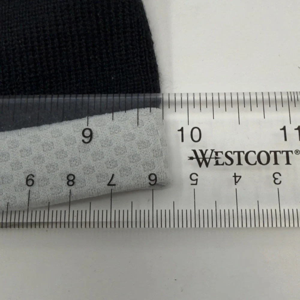 Amazon Logistics Black Knit Beanie Hat Reflective Gray Band Sport-Tek